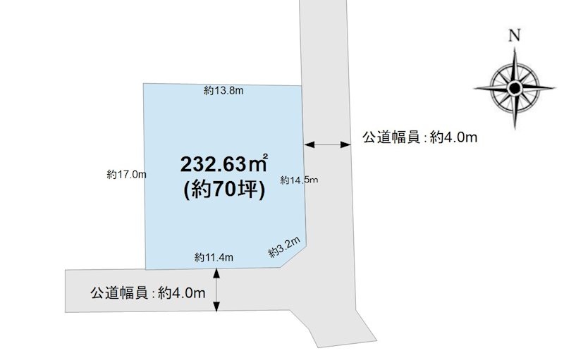 長野県長野市三本柳東１丁目 区画図