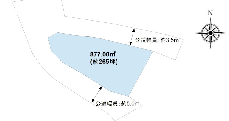 長野県長野市鬼無里6768-35 間取図・土地図