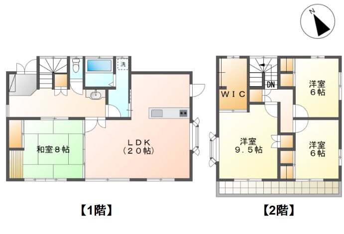 東御市加沢　中古戸建 間取図・土地図