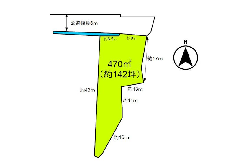 佐久市志賀　土地 間取図・土地図