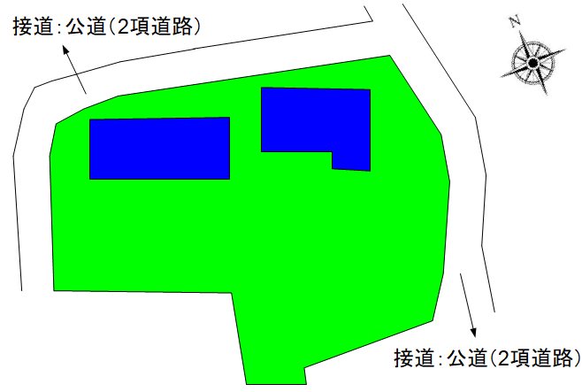 【商談中】上田市生田　中古物件 間取図・土地図