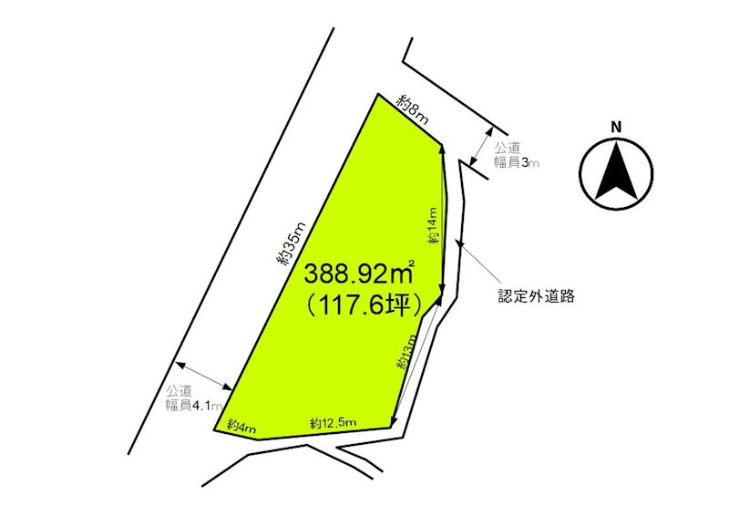 小諸市丙　土地 間取図・土地図