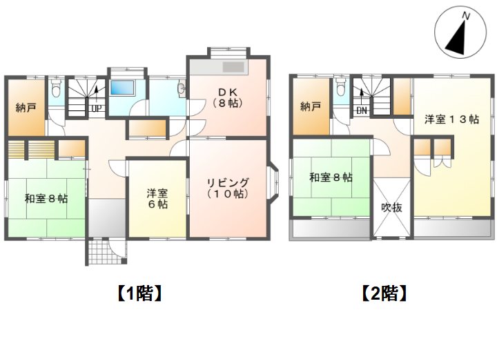 上田市真田町本原　中古戸建 間取図・土地図