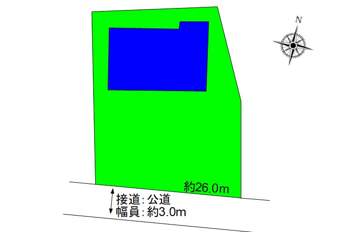 上田市真田町本原　中古戸建 間取図・土地図