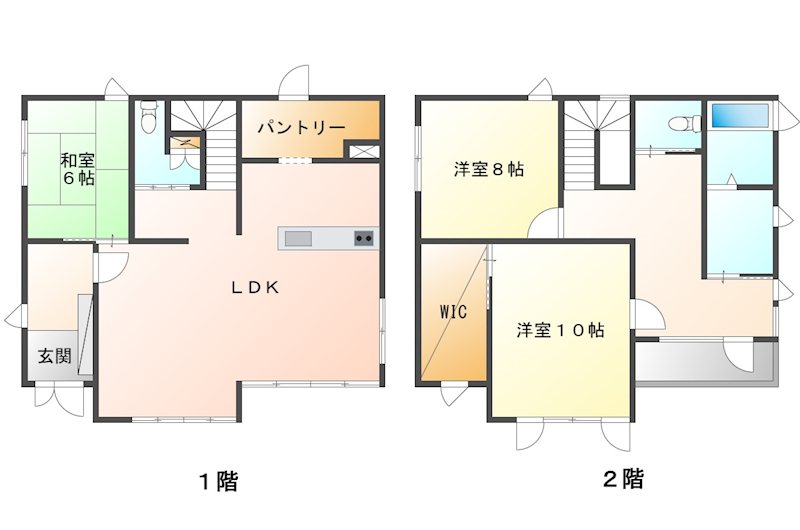 佐久市協和　中古戸建 間取図・土地図