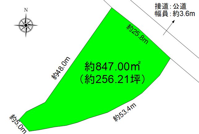 東御市滋野甲　土地 間取図・土地図