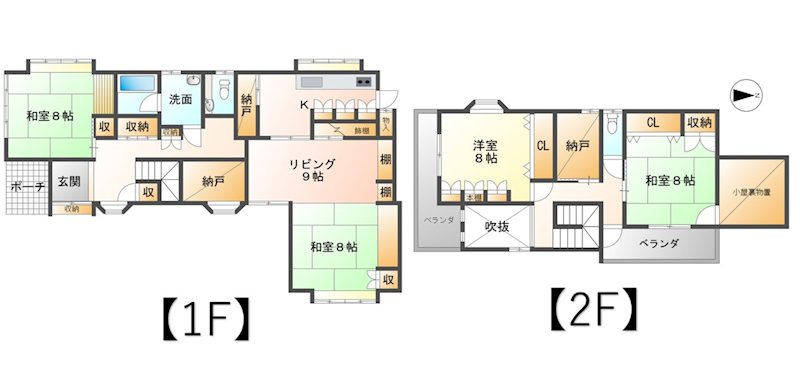 【商談中】上田市上田原　中古戸建 間取図・土地図