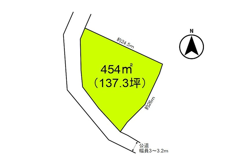 小諸市柏木　土地 間取図・土地図
