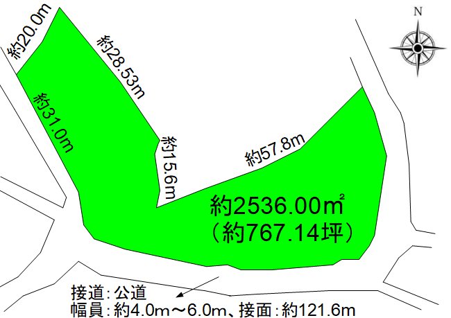 東御市八重原　土地 間取図・土地図