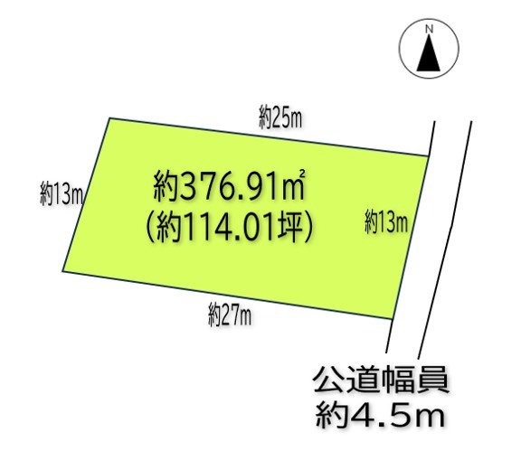 東御市田中　土地 間取図・土地図