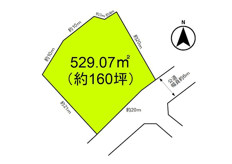 小諸市東雲　土地 間取図・土地図