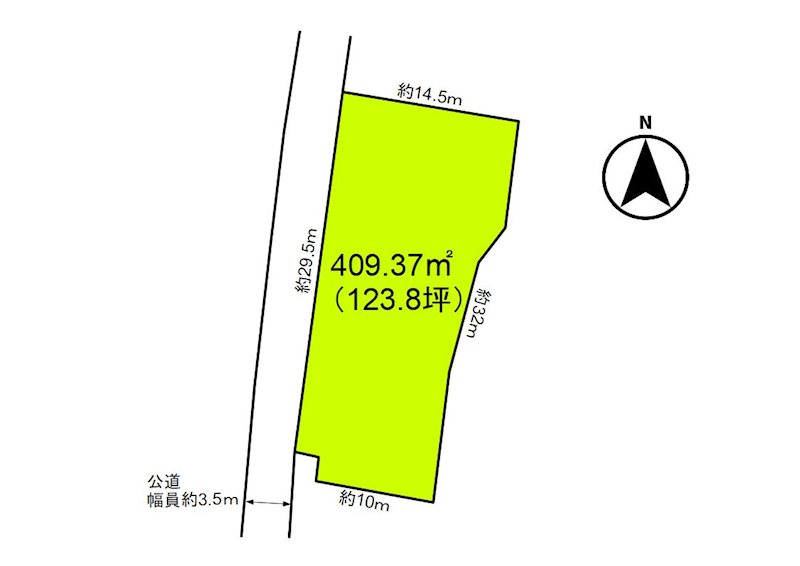 佐久市伴野　土地 間取図・土地図