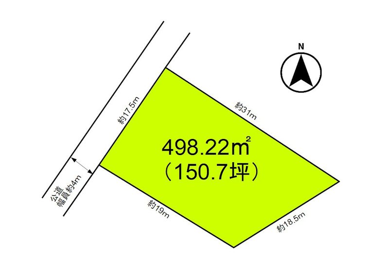 御代田町御代田　土地 間取図・土地図