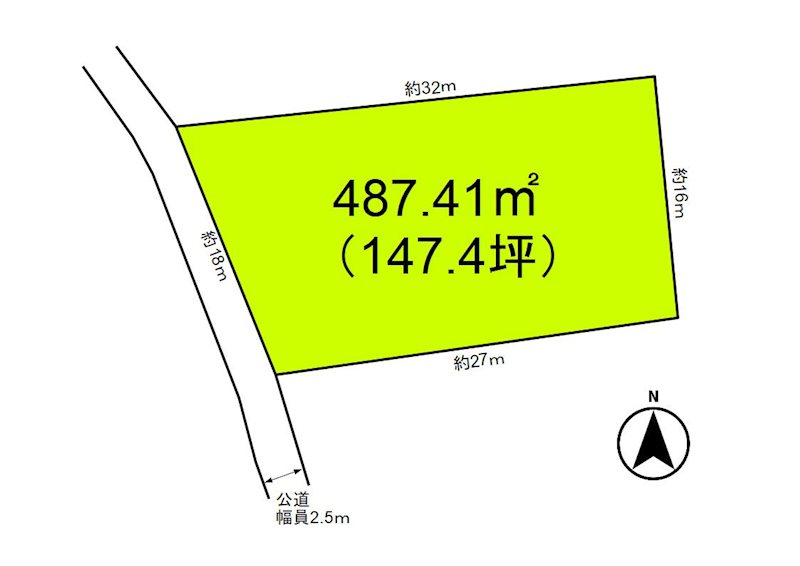 御代田町馬瀬口　土地 間取図・土地図