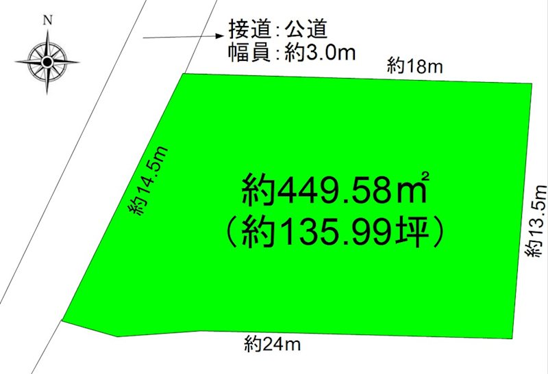 【商談中】上田市踏入2丁目　土地 間取図・土地図