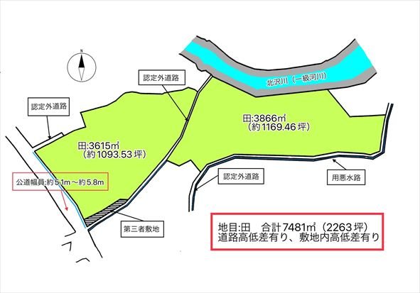 佐久穂町高野町　土地 間取図・土地図