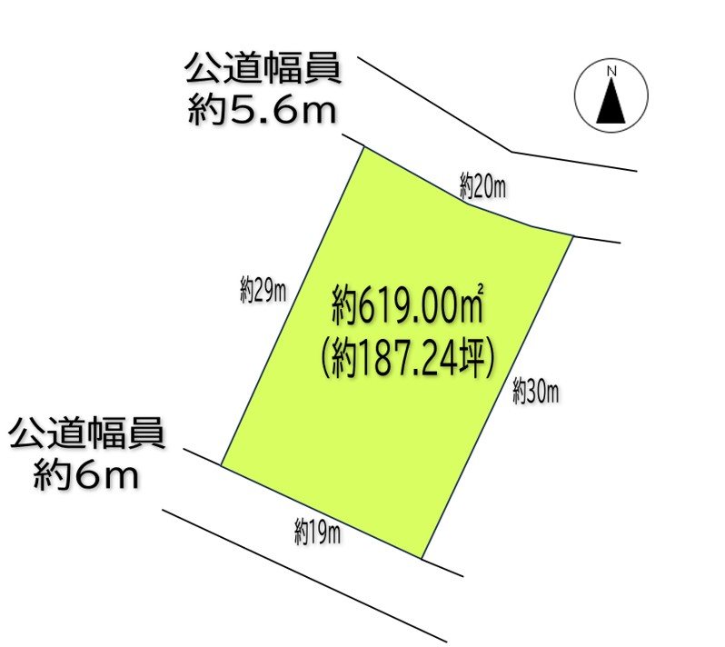 東御市八重原　土地 間取図・土地図