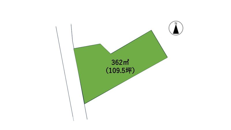 松本市波田　土地 間取図・土地図