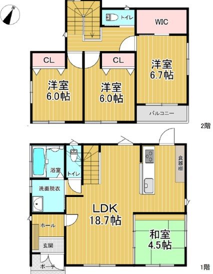 長野県長野市安茂里714-2 間取図・土地図