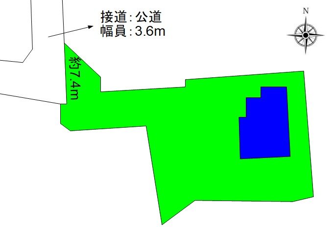 上田市常入1丁目　中古戸建 間取図・土地図