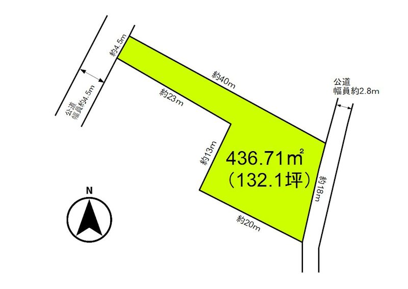佐久市御馬寄　土地 間取図・土地図