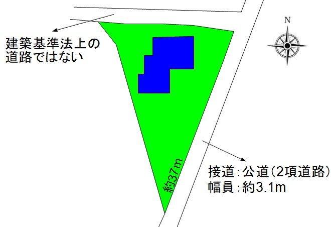 上田市腰越　中古戸建 間取図・土地図