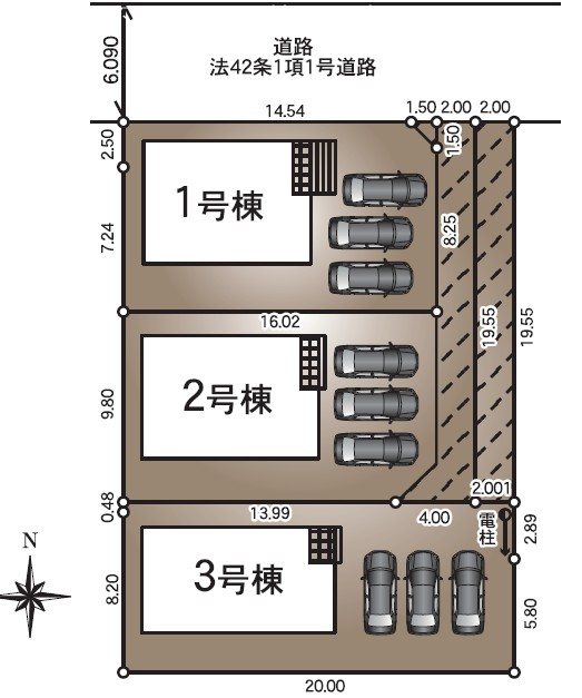 長野県長野市稲里１丁目 区画図