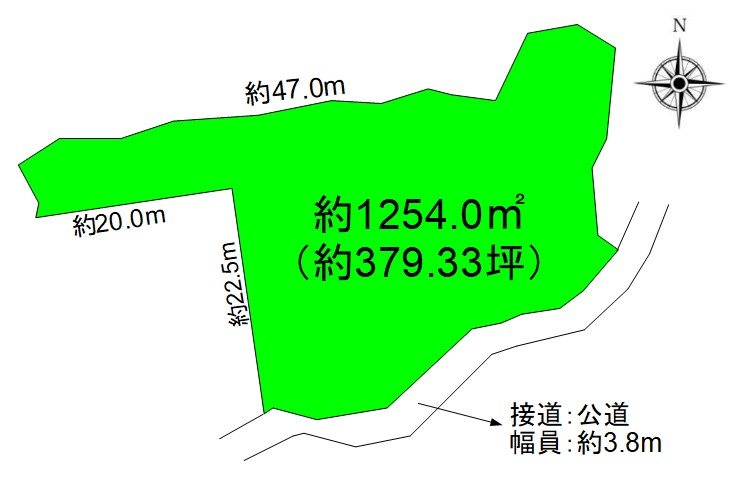 上田市林之郷　土地 間取図・土地図