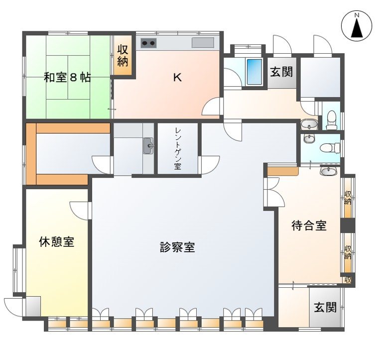上田市住吉　中古戸建 間取図・土地図