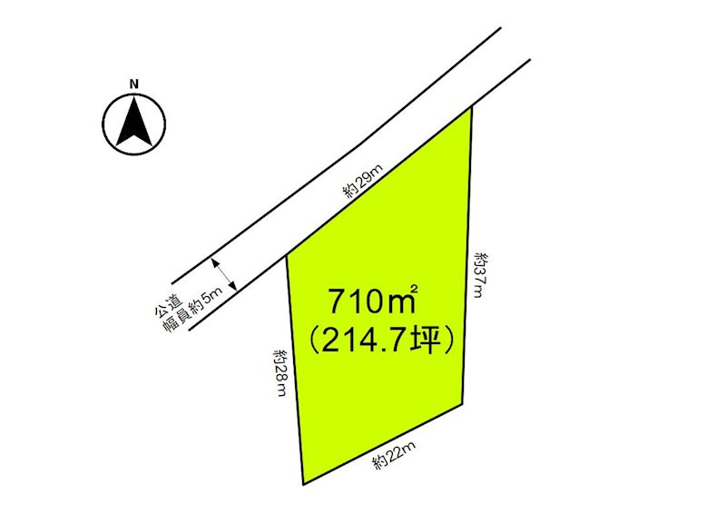 御代田町御代田　土地 間取図・土地図