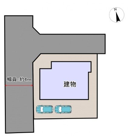 上田市上田原　中古戸建 間取図・土地図