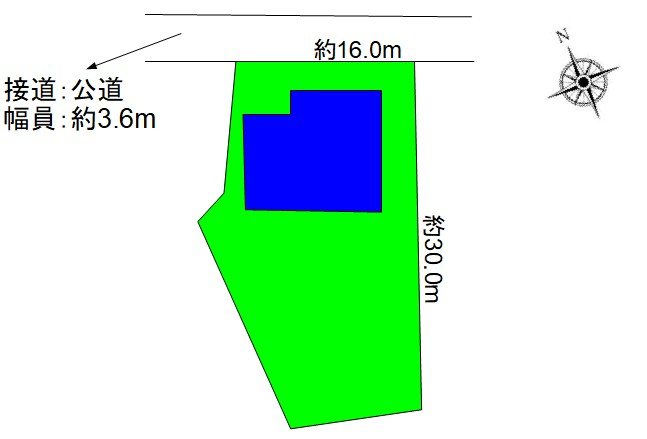 上田市緑が丘1丁目　中古戸建 間取図・土地図
