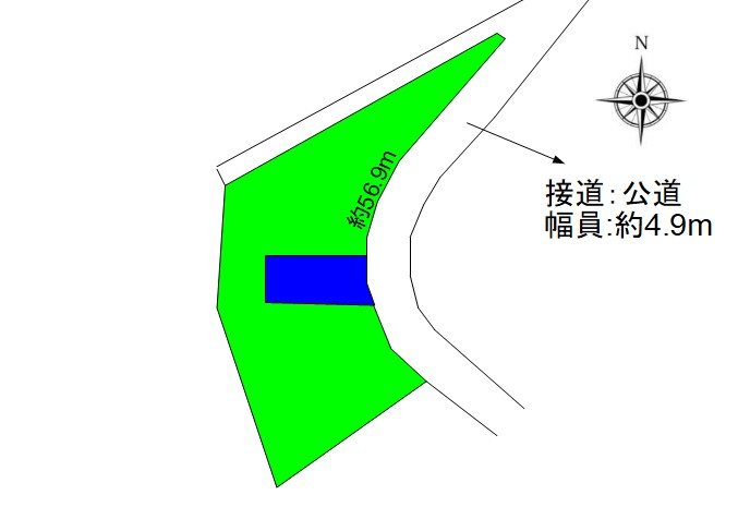青木村沓掛　中古戸建 間取図・土地図