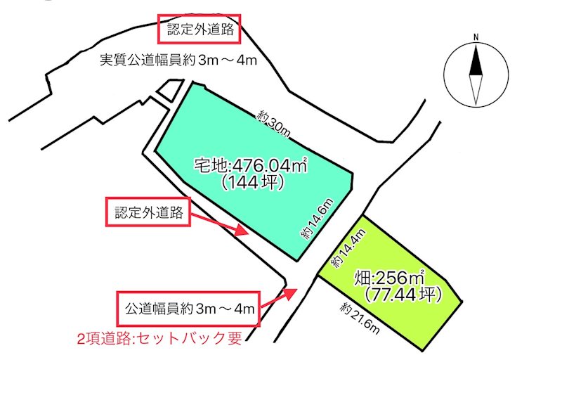 佐久市内山　土地 間取図・土地図
