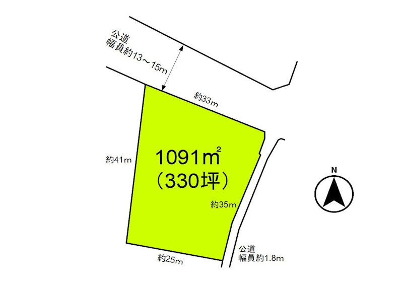 御代田町塩野　土地 間取図・土地図