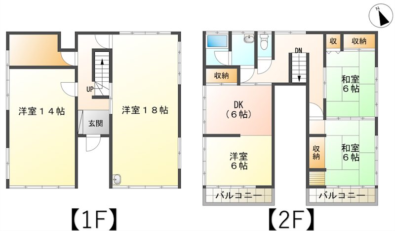 上田市諏訪形　中古戸建 間取図・土地図