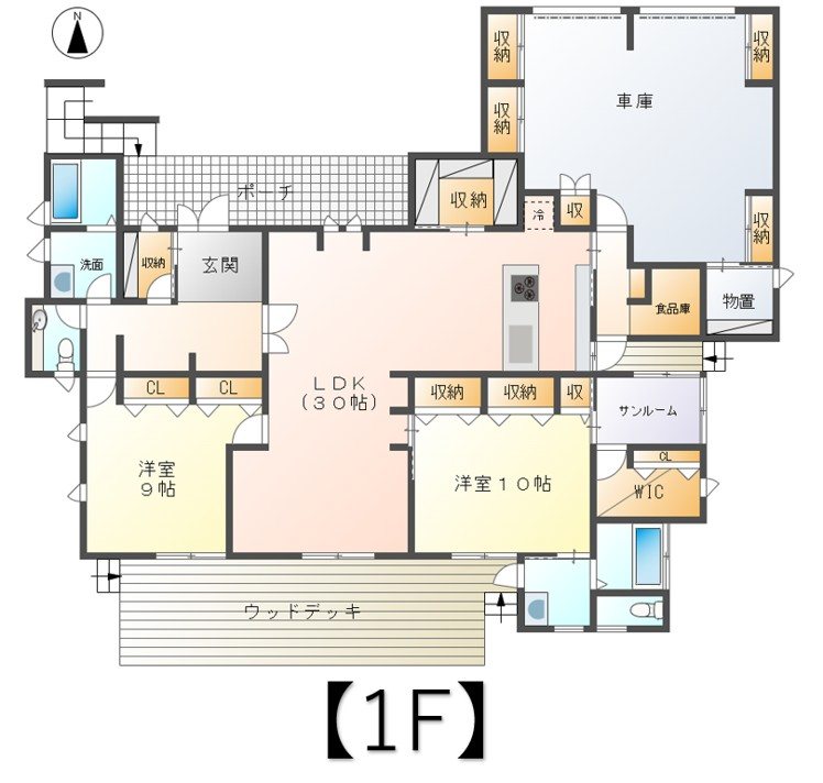 上田市上田　中古戸建 間取図・土地図