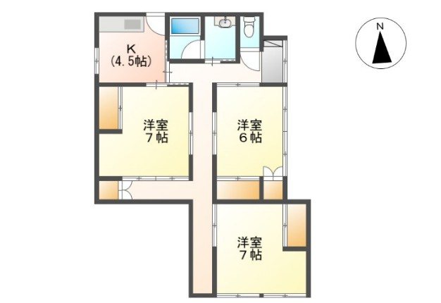 上田市常磐城6丁目　中古戸建 間取図・土地図