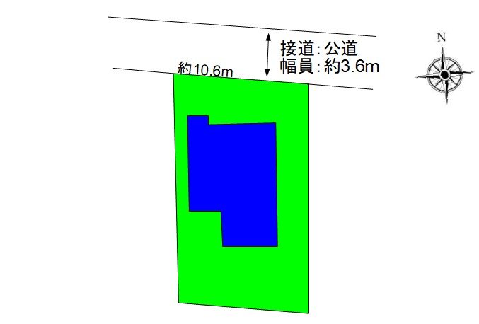 上田市常磐城6丁目　中古戸建 間取図・土地図