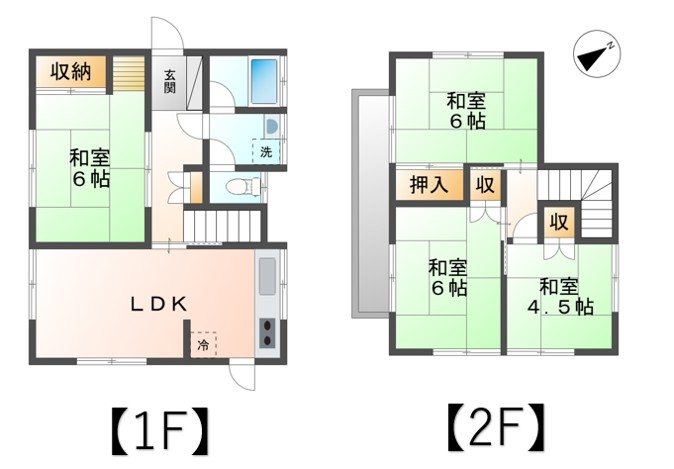 東御市滋野乙　中古戸建 間取図・土地図