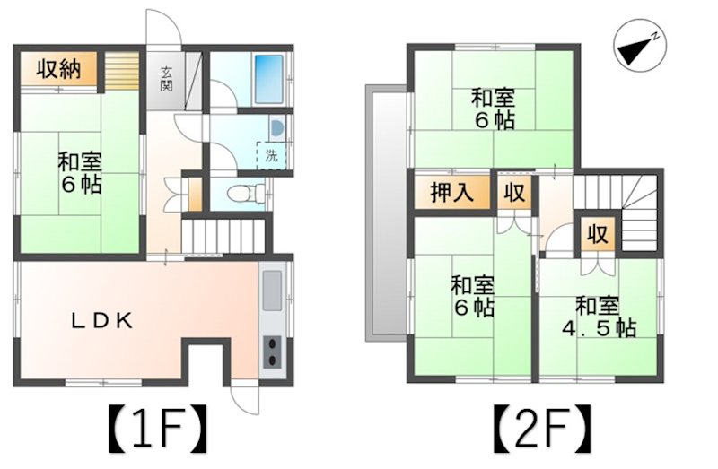 東御市滋野乙　中古戸建 間取図・土地図