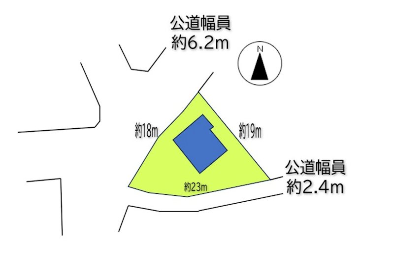 東御市滋野乙　中古戸建 間取図・土地図