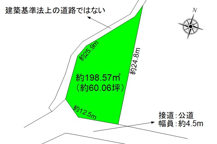 上田市林之郷　土地 間取図・土地図