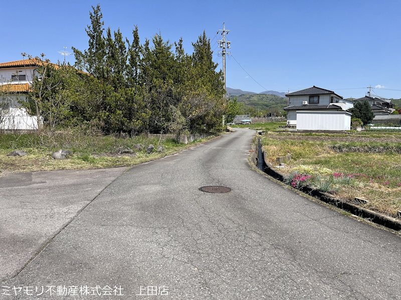 上田市林之郷　土地 現地写真（前面道路含む現地写真）