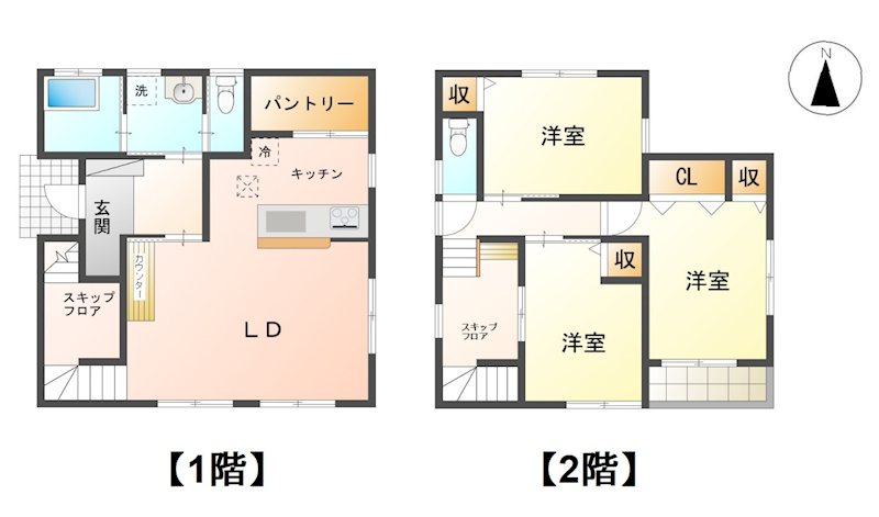 長野県長野市風間 間取図・土地図