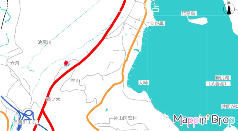 上水内郡信濃町野尻　中古戸建 間取図・土地図