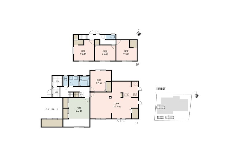 長野県長野市川中島町四ツ屋 間取図・土地図
