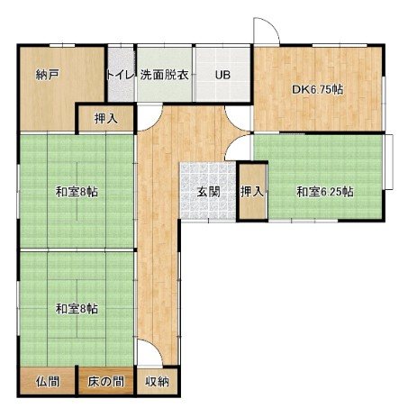 東御市滋野　中古戸建 間取図・土地図