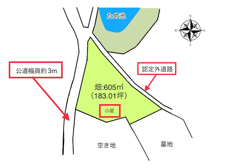佐久市桑山　土地 間取図・土地図