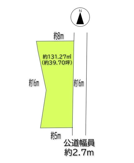 上田市緑が丘3丁目　土地 間取図・土地図